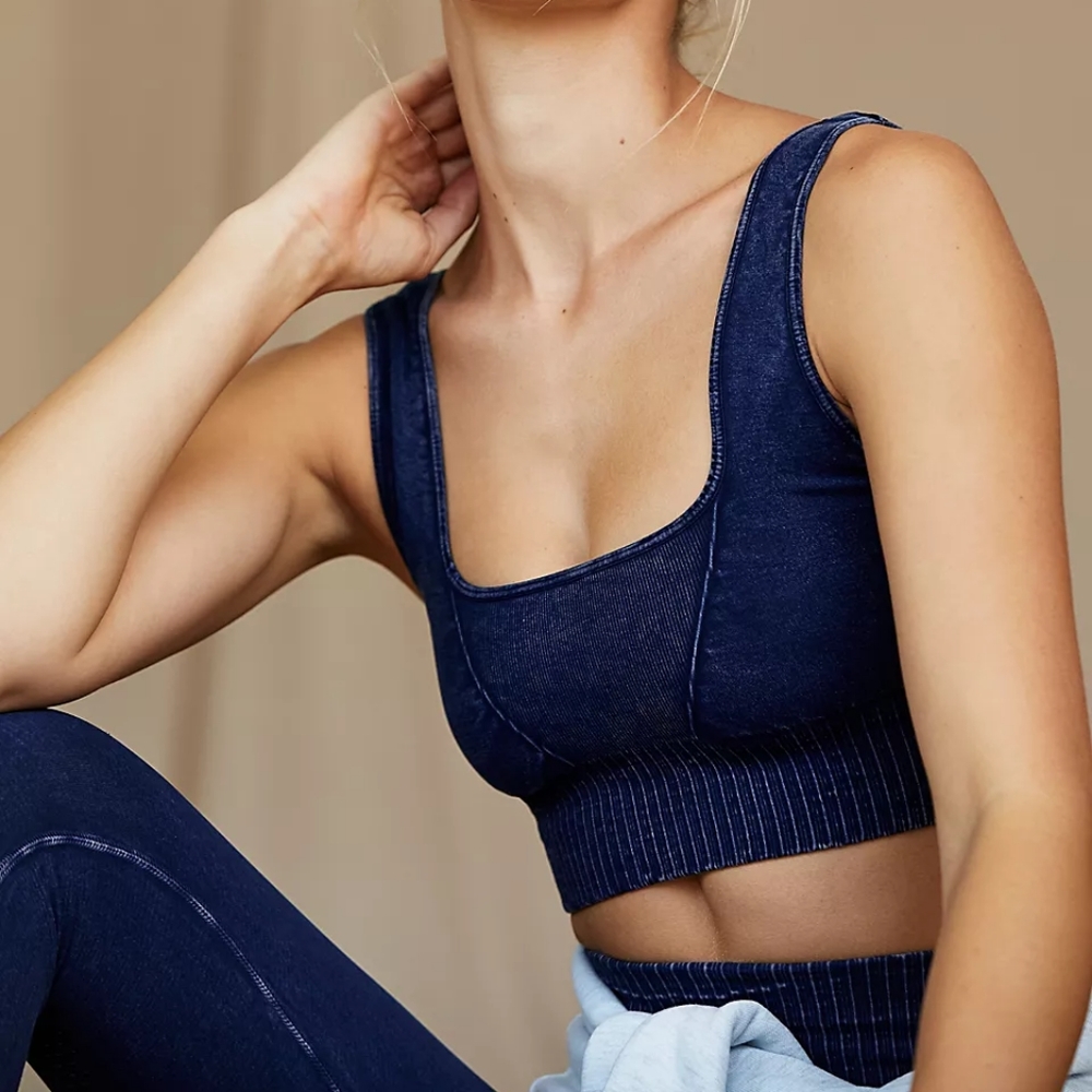 Free People Square Neck Good Karma Bra XS/S